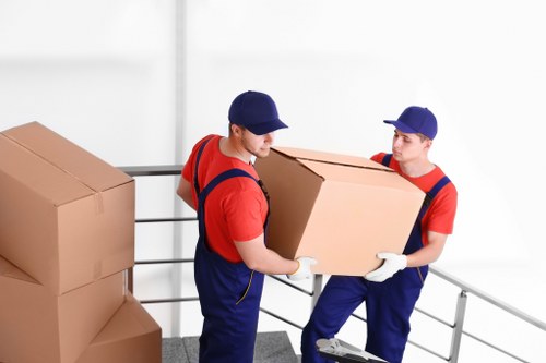 Moving van with recyclable household items for eco-friendly removals in Dagenham
