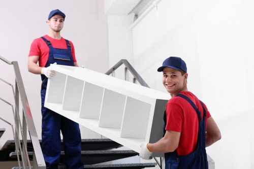 Removal van and moving boxes for a Dagenham home move