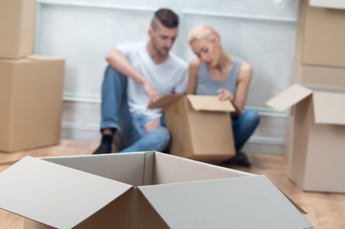Commercial moving truck service for offices and business relocations in Dagenham