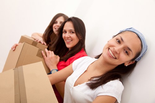 Local removals team planning a move in Dagenham street