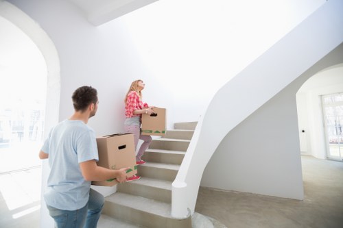 Packing and loading items for a Dagenham business relocation