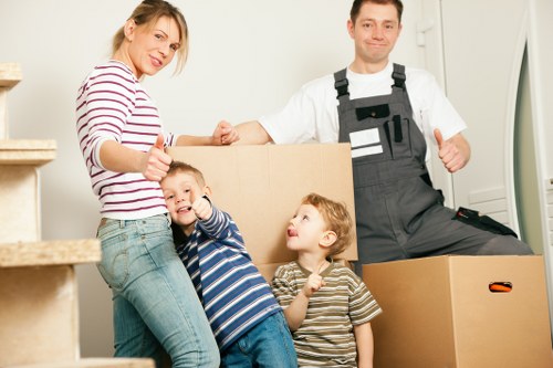 Removal van service supporting a flat move in Dagenham